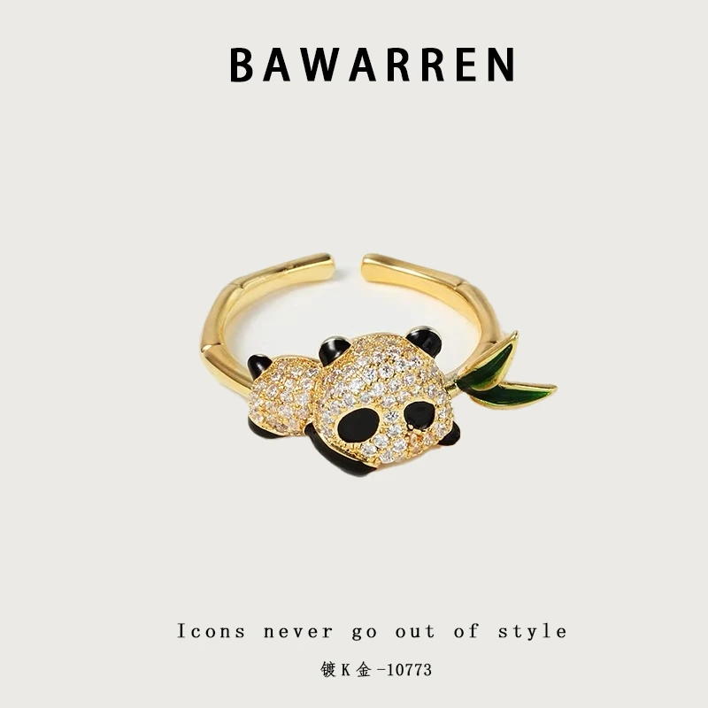 Bawarren 10773-气质轻奢时尚百搭小众戒指