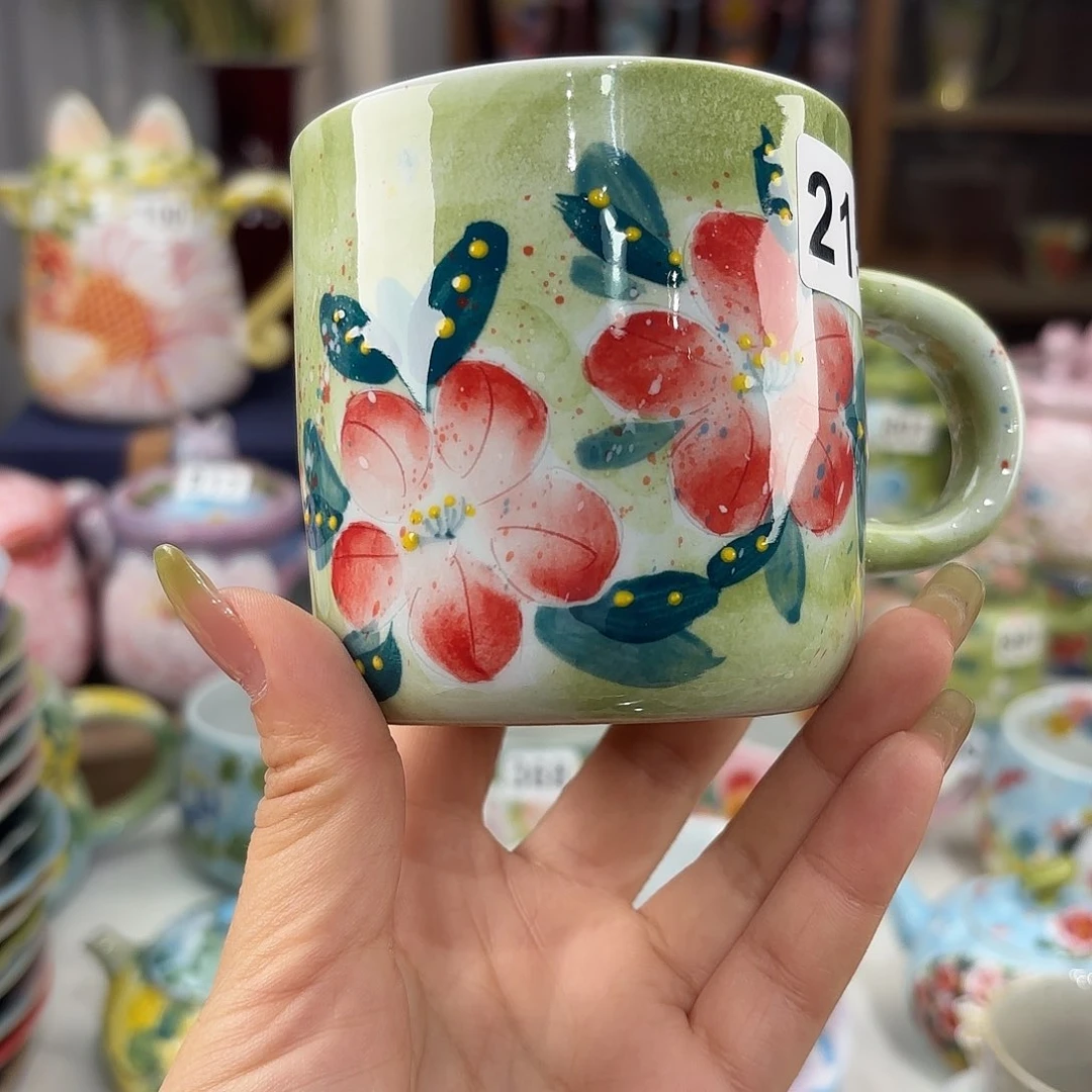 景德镇手绘高温釉下彩陶瓷茶具