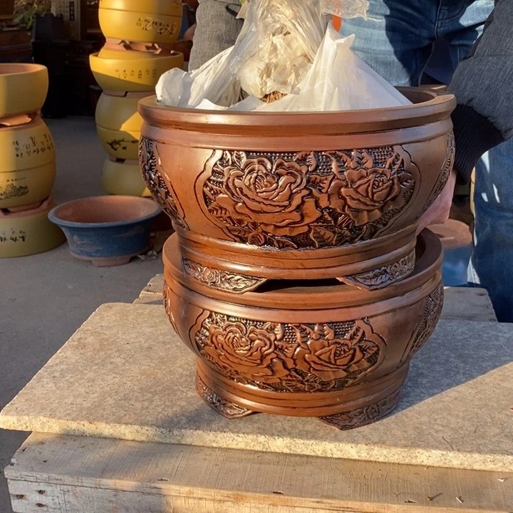 紫砂花盆紫砂特价包邮送