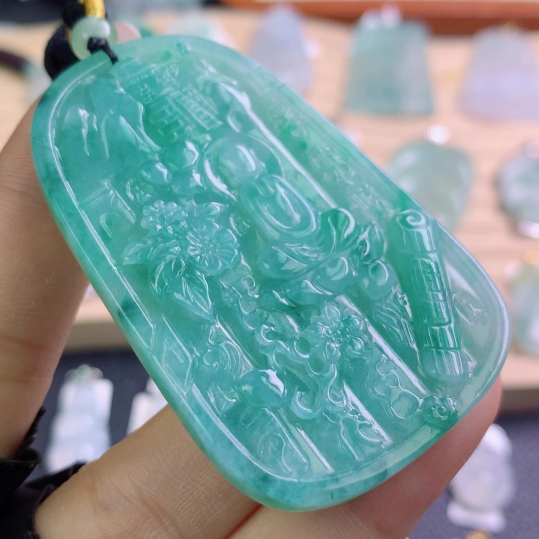 翡翠未镶嵌颈饰翡翠吊坠