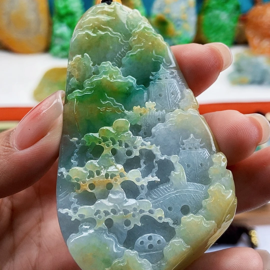 翡翠未镶嵌颈饰天然翡翠Ａ货