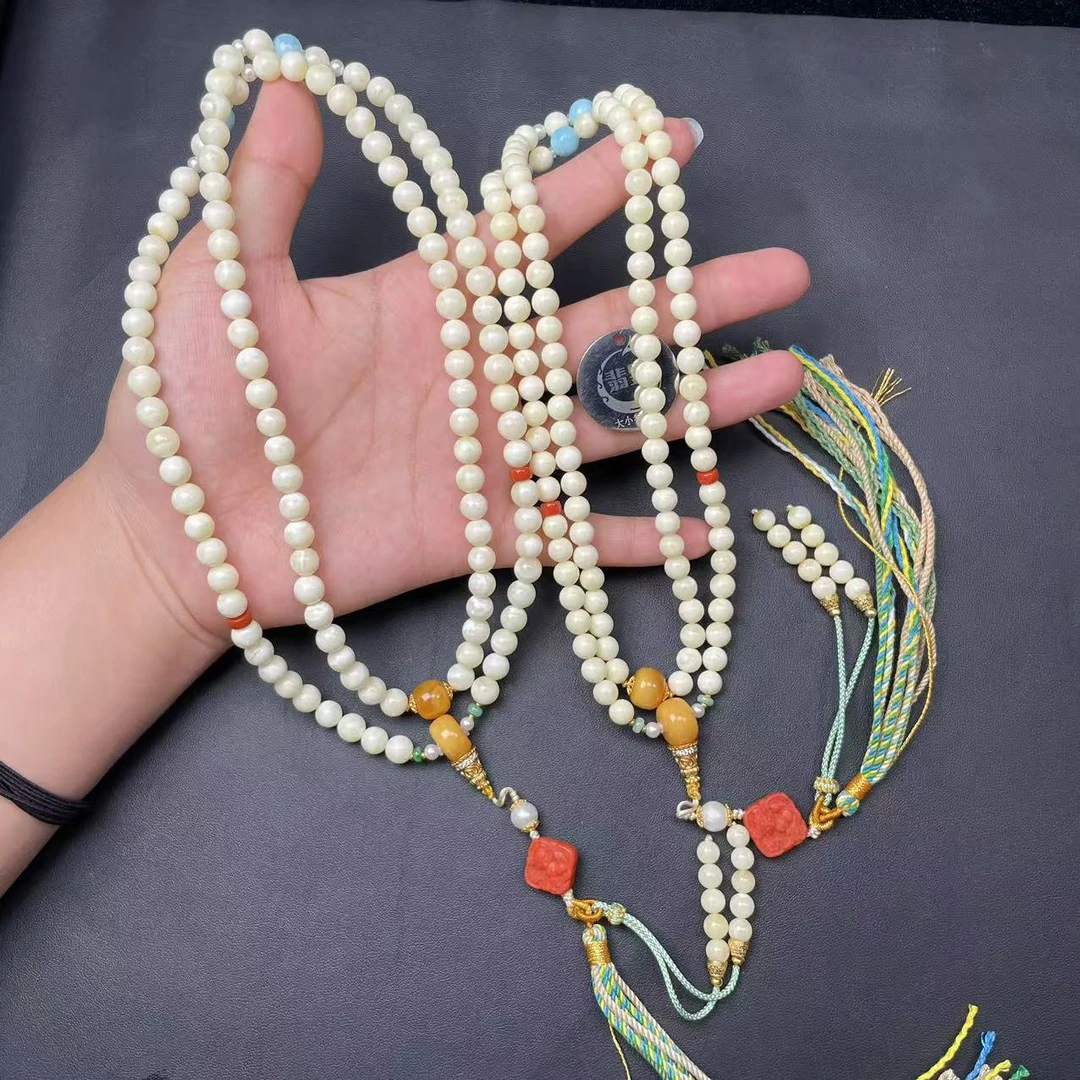 翡昱-SH29-38769-623-蜜蜡珠链颈饰/约6+/约108颗/-多样性发其一-