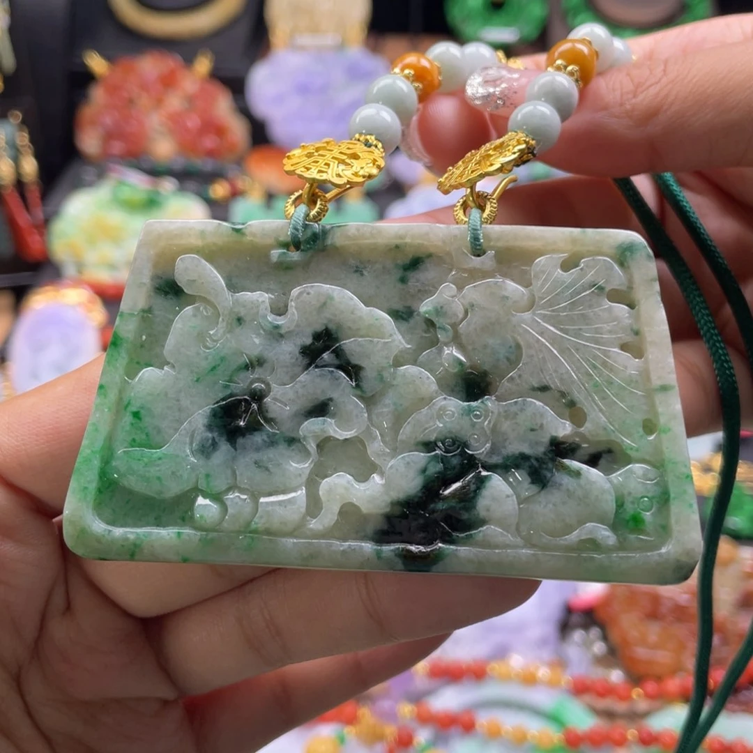 翡翠未镶嵌颈饰代编织