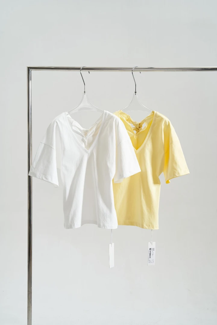 小众设计感原创百搭休闲露背时尚T恤上衣5221095