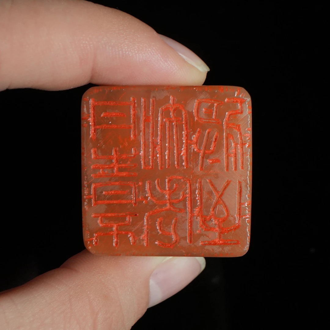 DY-C723寿山石 丹青不知老将至 印章 27*27*56mm93.7g