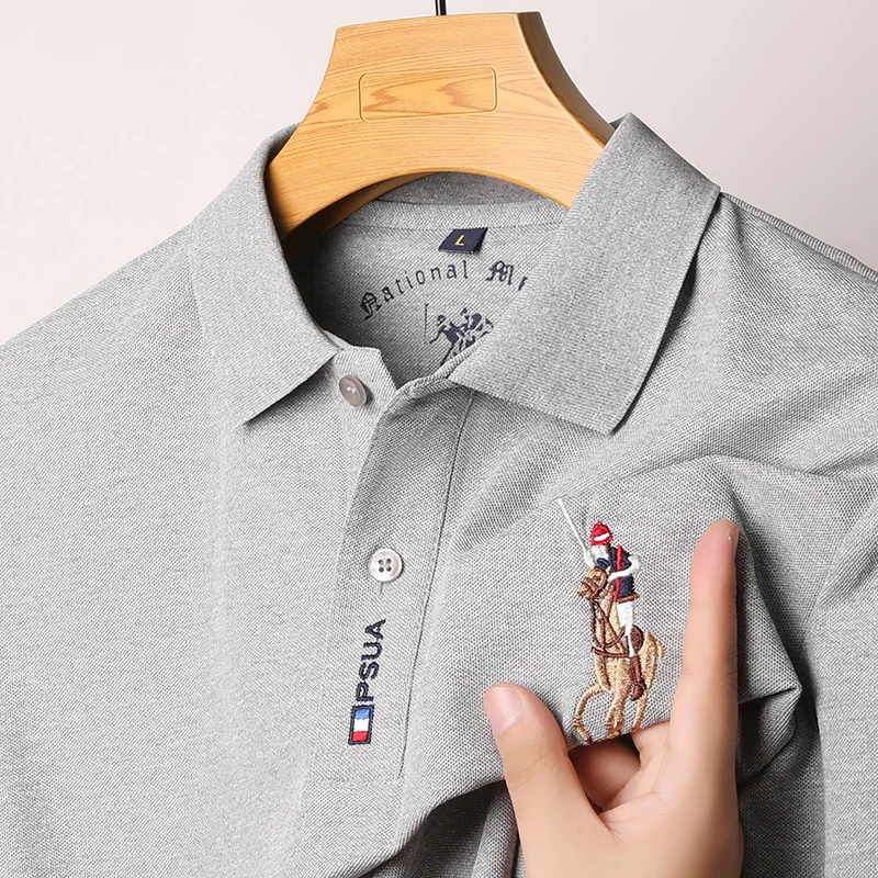 男士短袖polo衫夏季新款休闲拼色翻领运动透气半袖宽松潮流商务