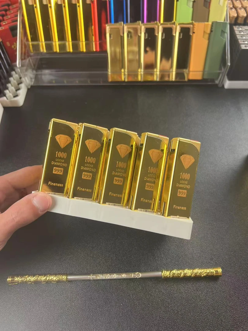 金属防风蓝焰直冲可充气耐用创意个性打火机