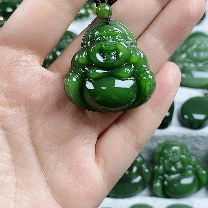 颈饰未镶嵌和田玉（碧玉）35mm