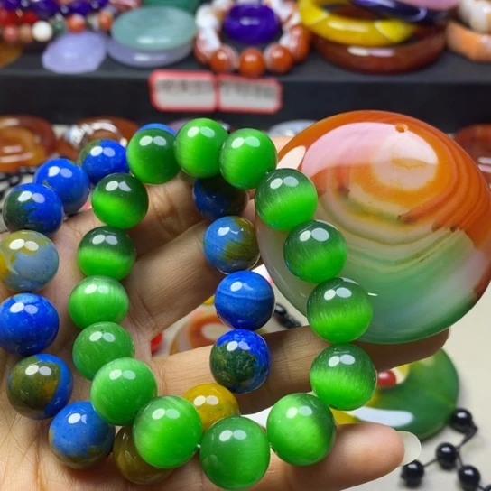 玛瑙/玉髓吊坠(不含链)未镶嵌冰**月