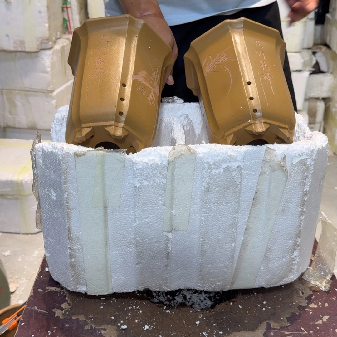 紫砂花盆瑕疵和瑕疵