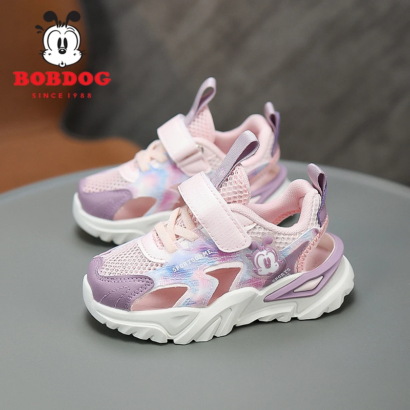 巴布豆女童凉鞋2025夏季新款女孩沙滩包头儿童鞋子运动鞋防撞软底