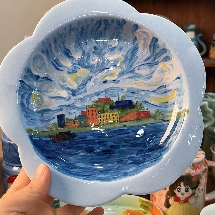 陶景德镇釉下手绘陶瓷