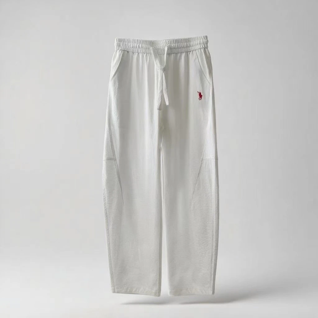 【天*丝棉麻】2025夏季潮流轻奢透气休闲裤男士时尚弯刀裤百搭5532