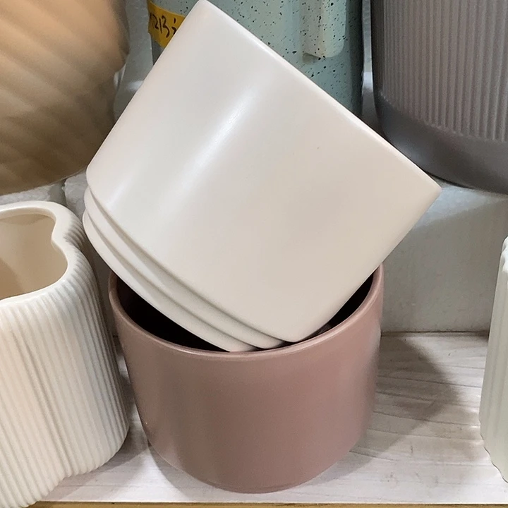 摆件陶盆有孔 微瑕介意勿拍