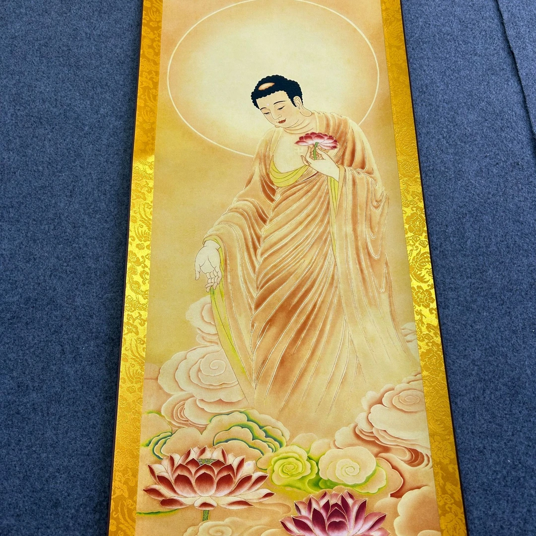 【阿弥陀佛接引相】145*45 高清复刻 家居软装