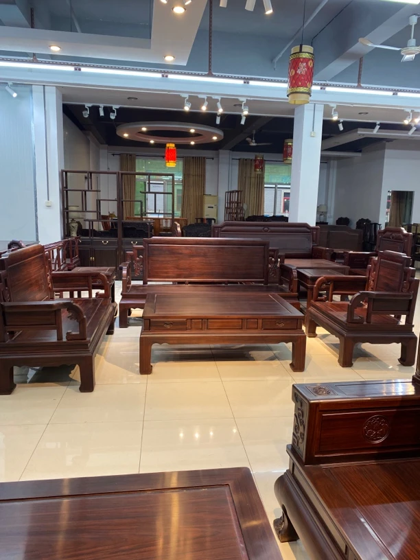 酸枝木 祥云沙发123六件套