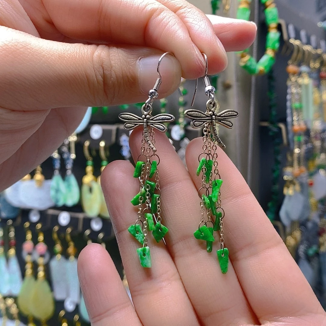 未镶嵌翡翠耳饰翡翠