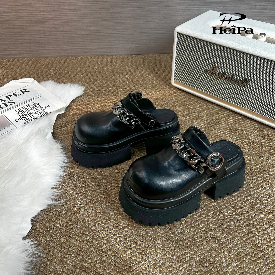 【HeiPa】广州安暖家春季穿新款厚底时尚韩版乐福鞋女款