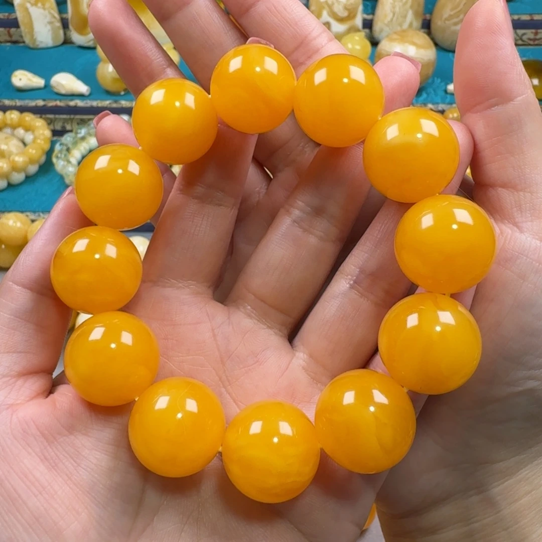 琥珀未镶嵌手链同料