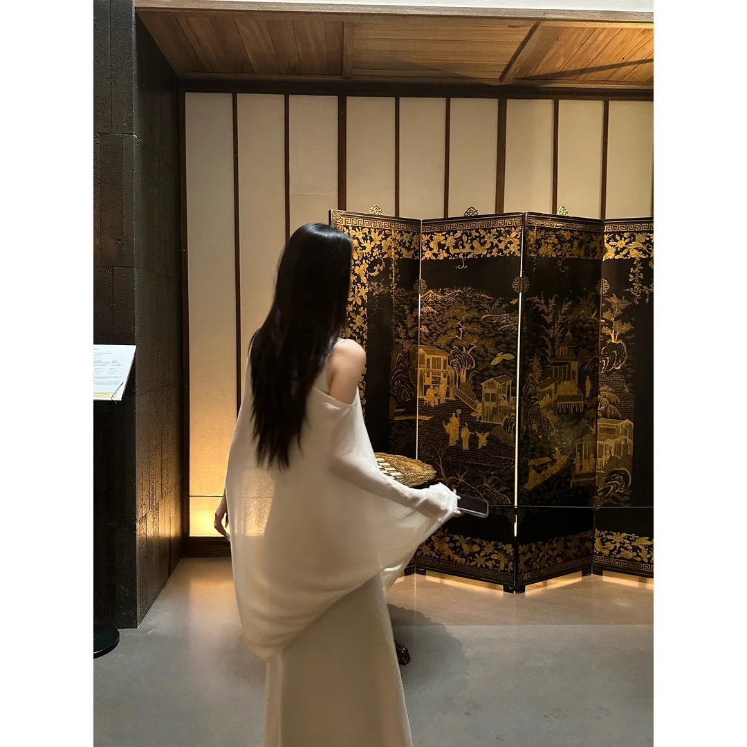 5werkwen 清透美人 凉感连衣裙罩衫套组36-39