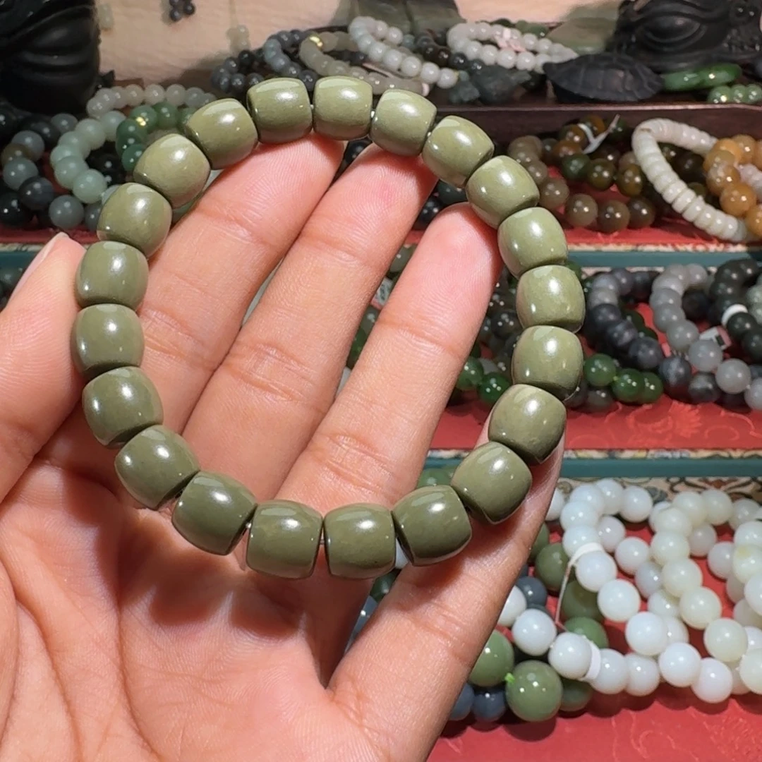 和田玉未镶嵌手链