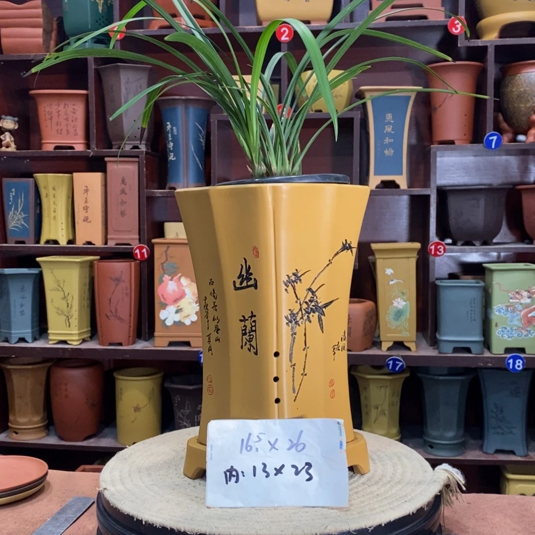 紫砂艺术紫砂花盆