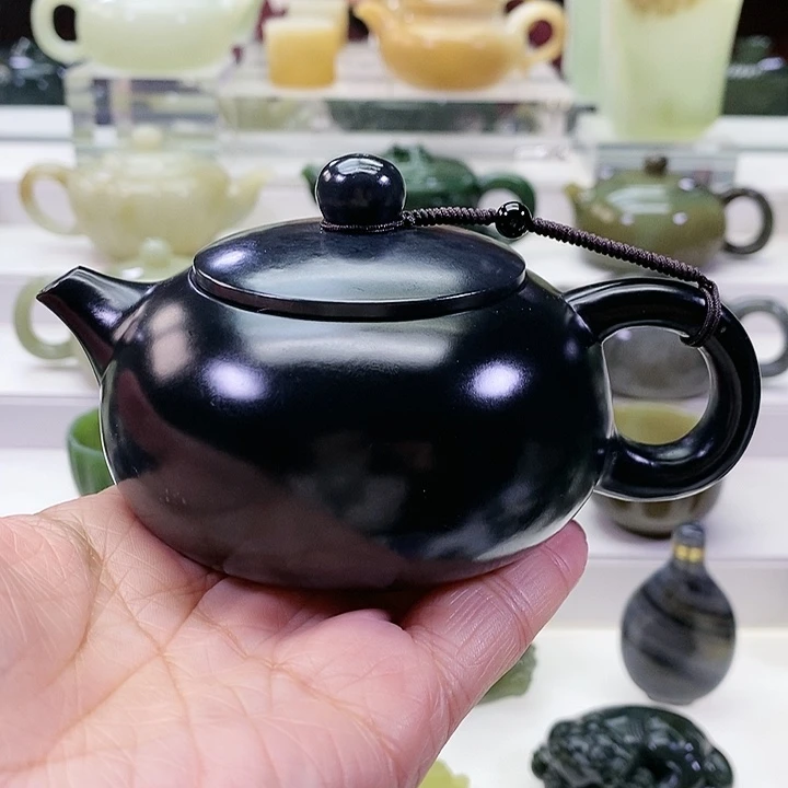 未镶嵌和田玉挂件茶壶180m l