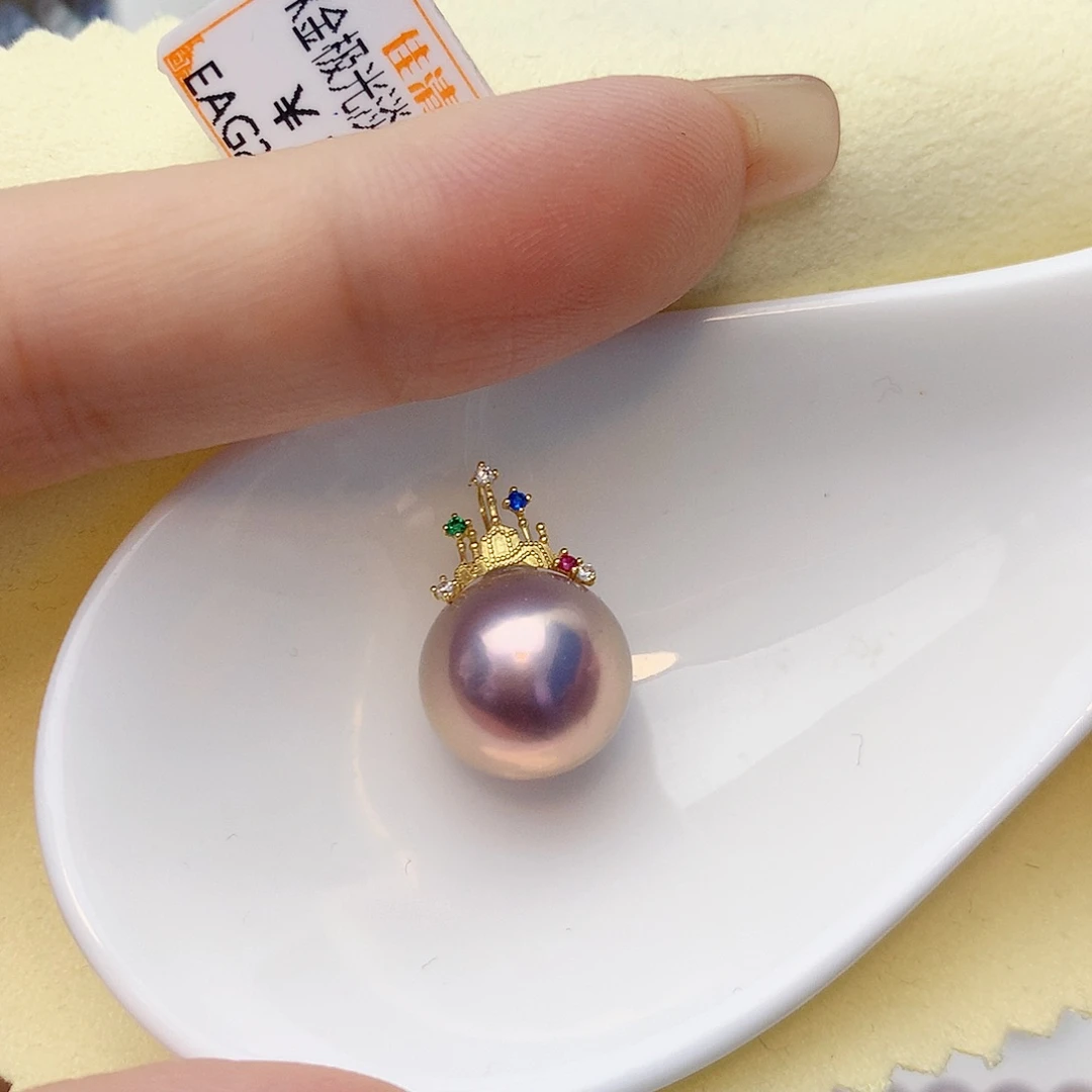 颈饰淡水珍珠18K金镶嵌W27