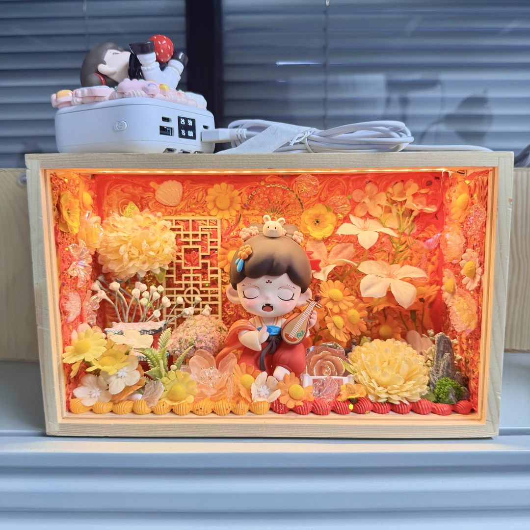【拆盒】正版设计师款重工DIY奶油胶灯箱 家庭氛围灯饰摆件