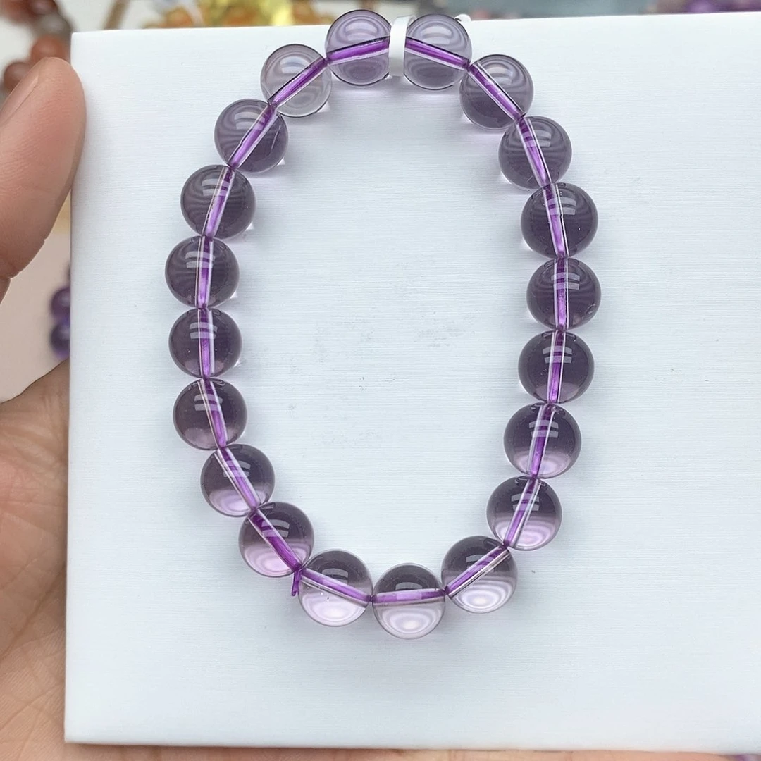 水晶手链未镶嵌是****巴西紫水晶9