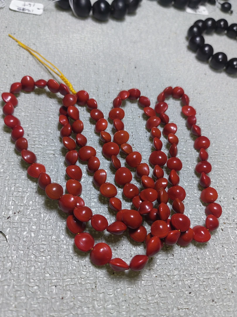 非金属木质手链 天然红豆手串相思豆108颗