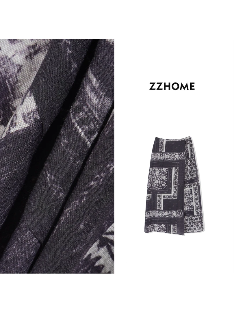 ZOZO HOME ｜反定义优雅灰紫延展随身脚踝半裙q170913p