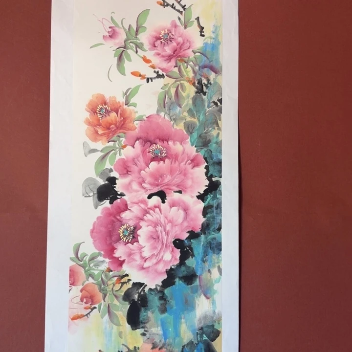国画听兰老师花鸟