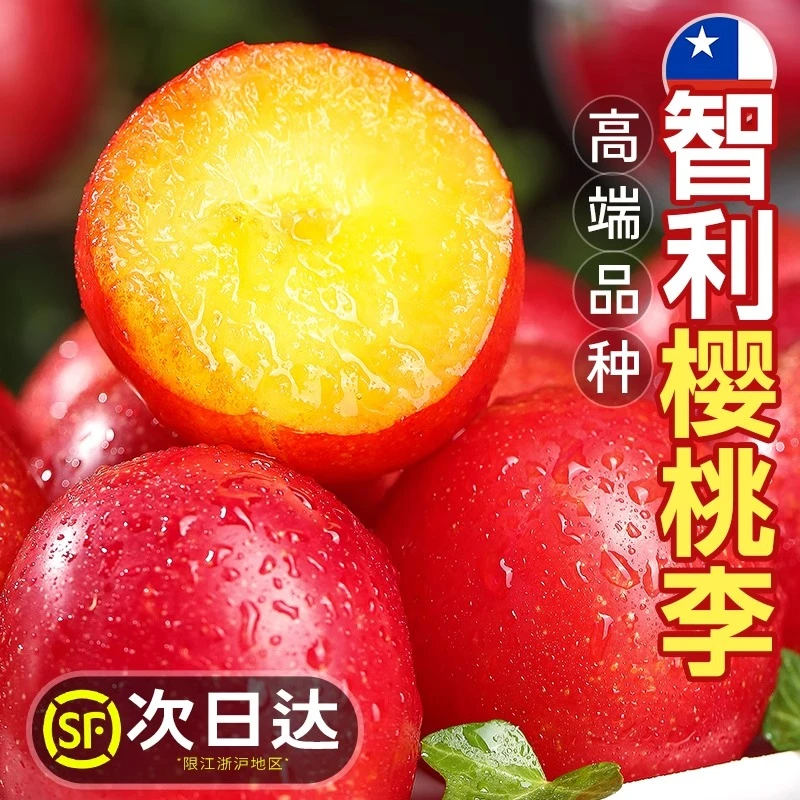 5斤5J特大号樱桃李智利进口空运李子1斤新鲜水果3J4J孕妇水果当季