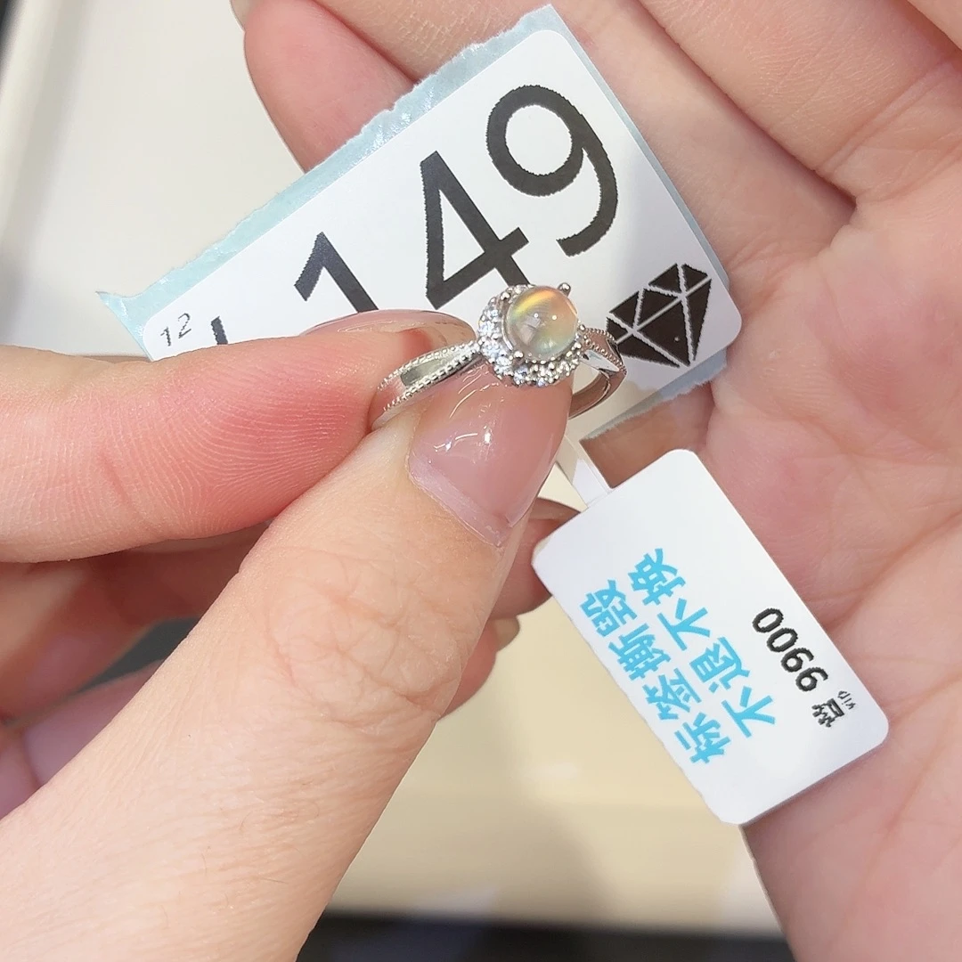 珠宝奇石长石银S925镶嵌