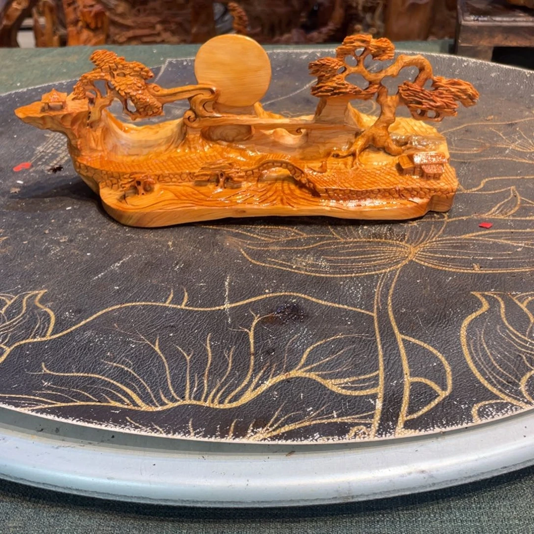 柏木（崖柏）崖柏精工意境山水