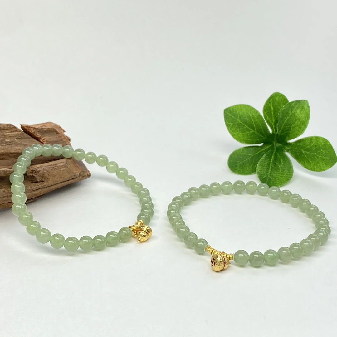 【小北好物】和田玉DIY单圈手串约5mm【多样性发一件】QH75X359