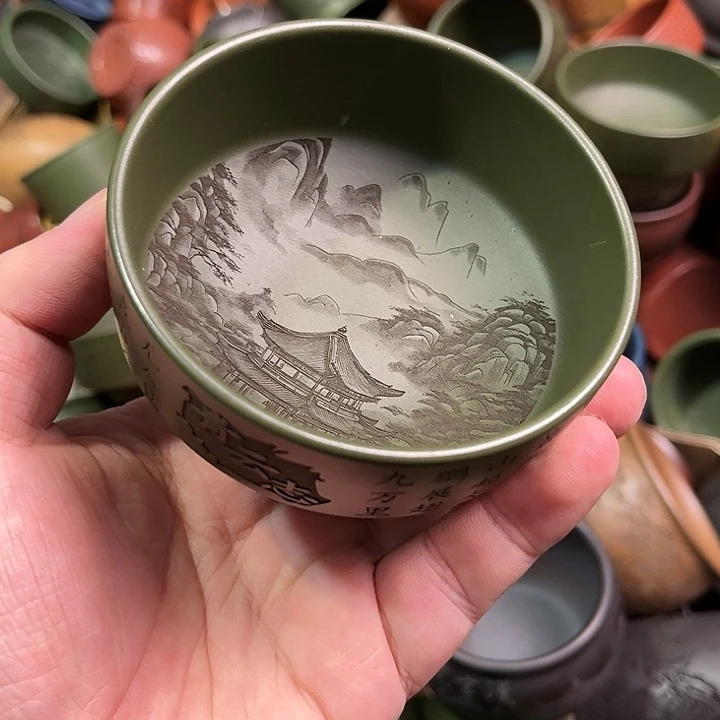 紫砂茶杯全手工紫砂主人杯