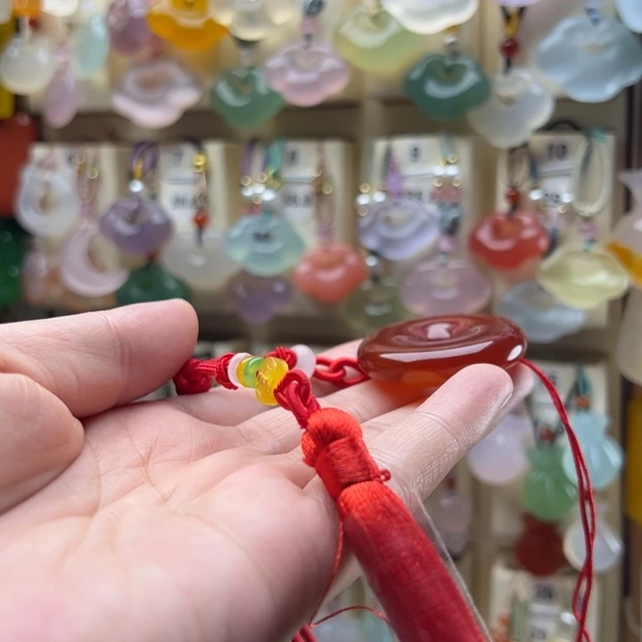 开***心玛瑙/玉髓未镶嵌颈饰