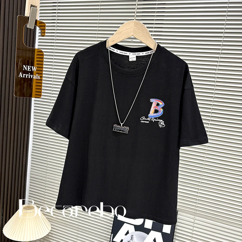 童装男童夏装t恤2025新款中大童夏季上衣男孩短袖夏款休闲儿童潮T