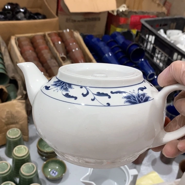 瓷片磁州窑老式多孔壶约600ml