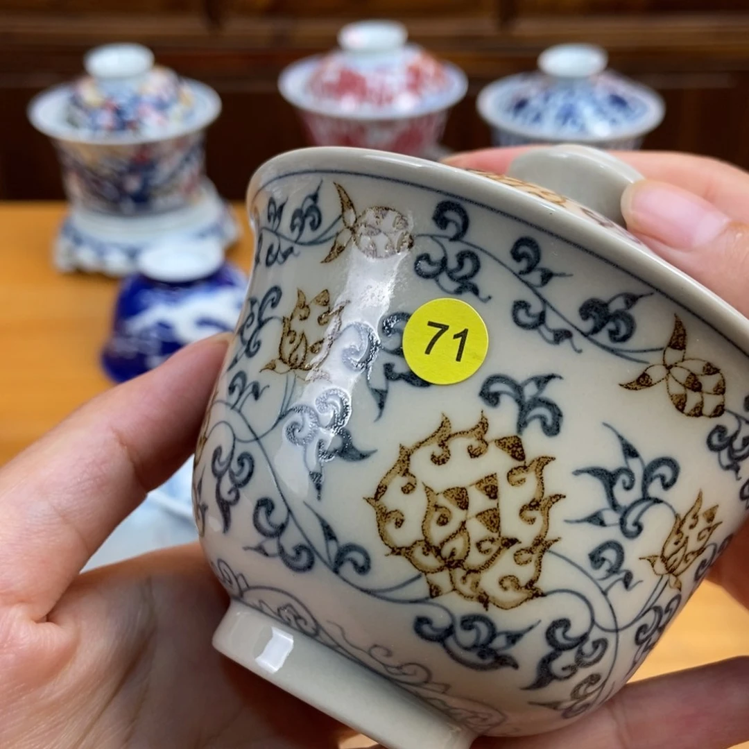 手绘现代茶具非古董