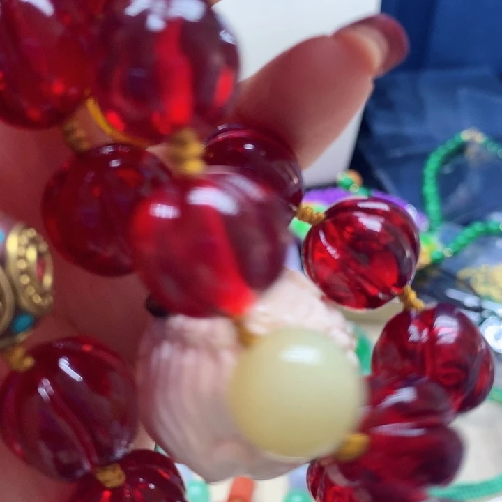 玛瑙/玉髓颈饰合金吊坠