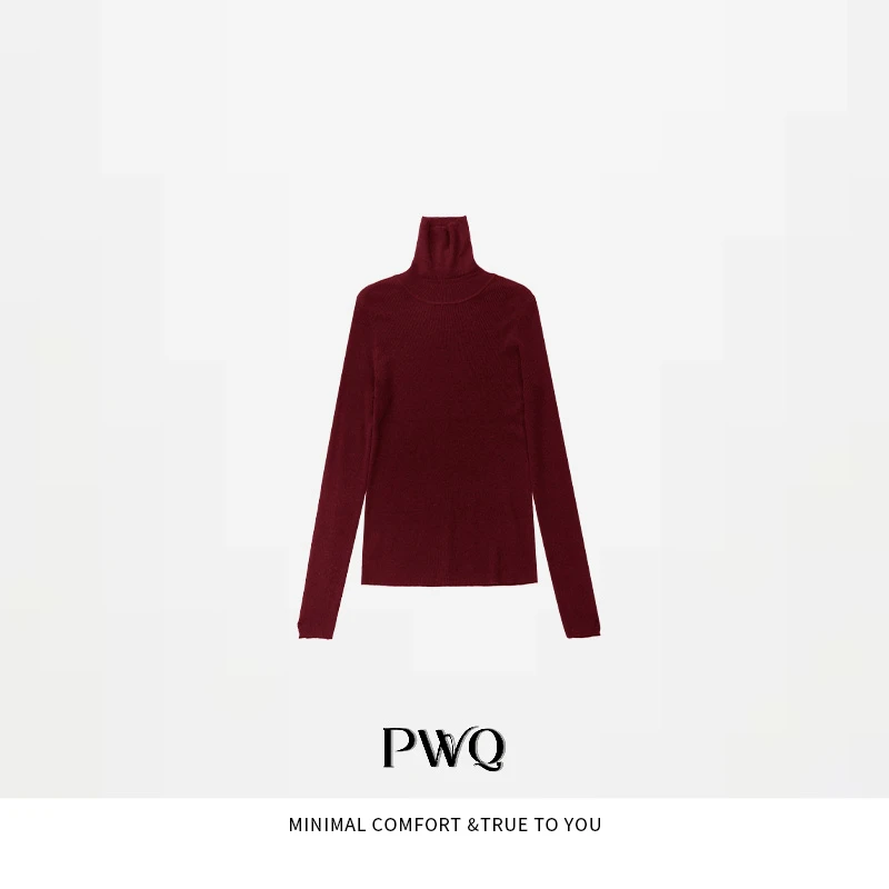 【复购单件链接】【百变凰后】毛衣高领螺纹面小缺口袖SKL-259259-QZ