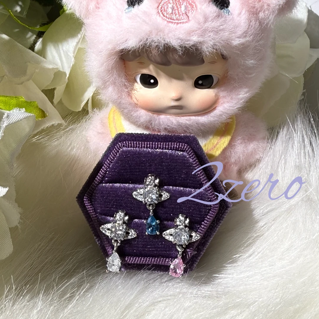 水滴土星耳饰耳坠钛钢耳环新款爆款耳钉高级夏天高级感