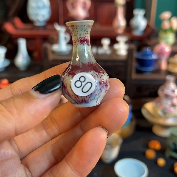 摆件微陶老王迷你花瓶