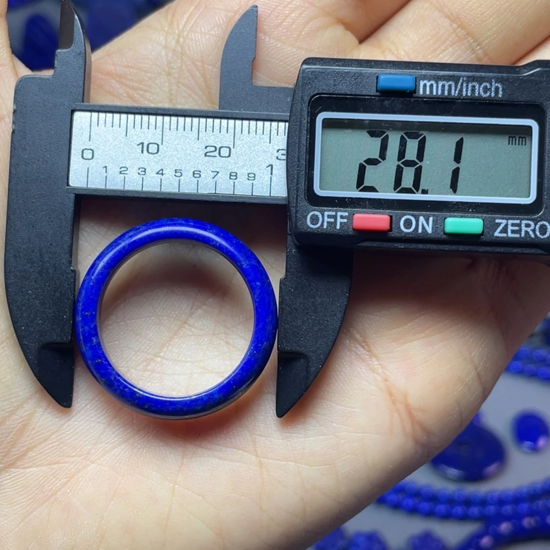 青金石未镶嵌21mm内径指环