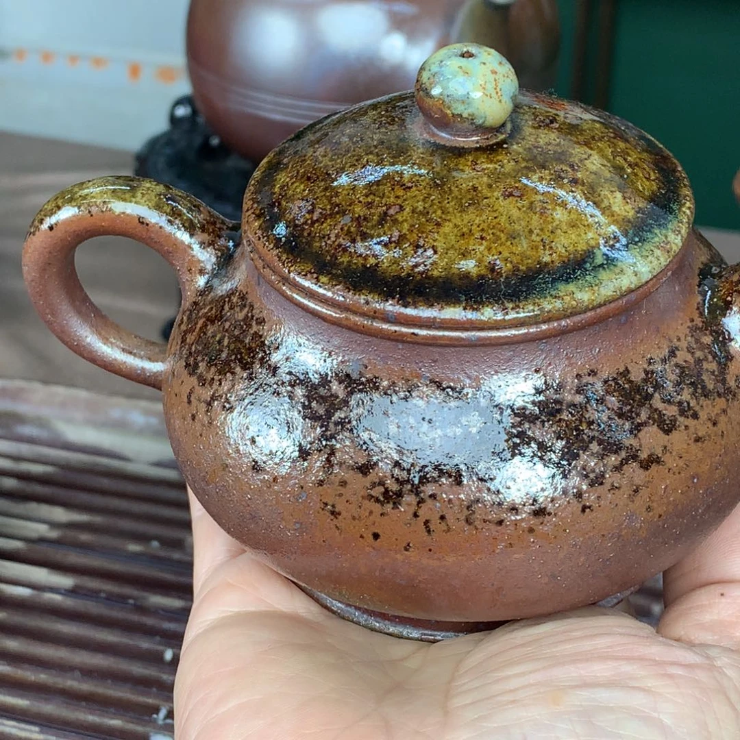 紫砂茶壶纯自然柴烧
