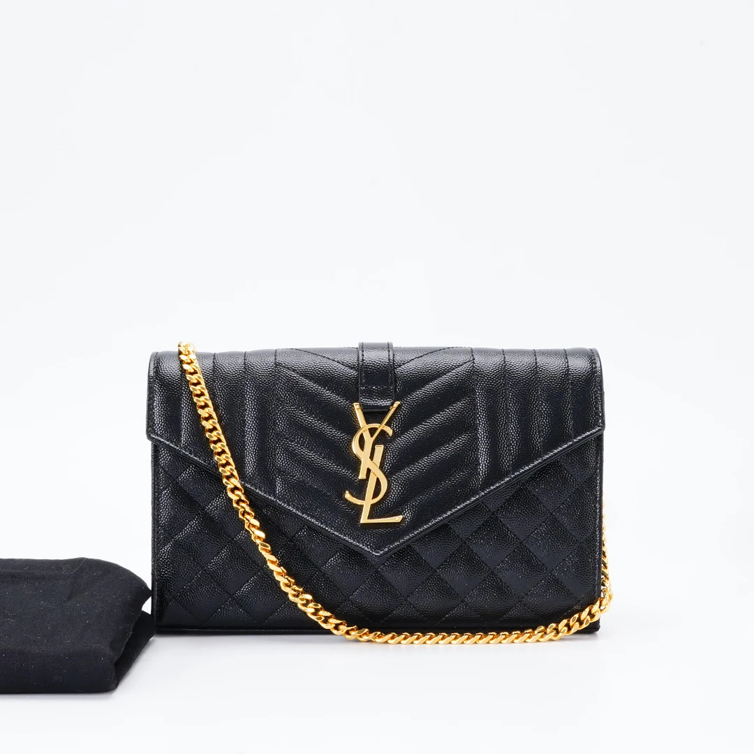 99新 YSL/圣罗兰 【总仓】envelope小号鱼子酱/BG22015265/98新