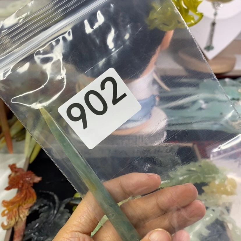 【闪购商品】岫玉发饰未镶嵌卿*
